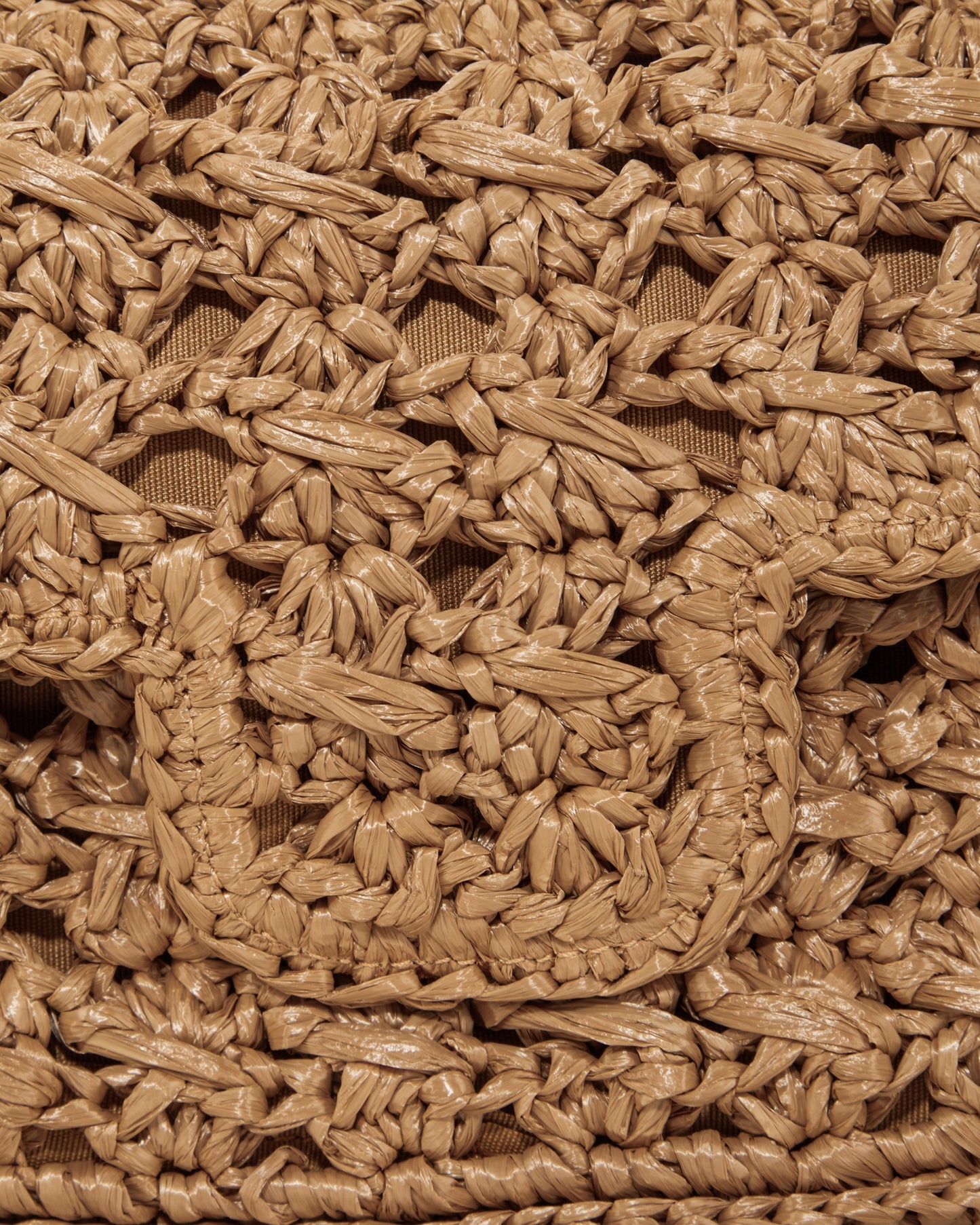 borsa uncinetto rafia caramello