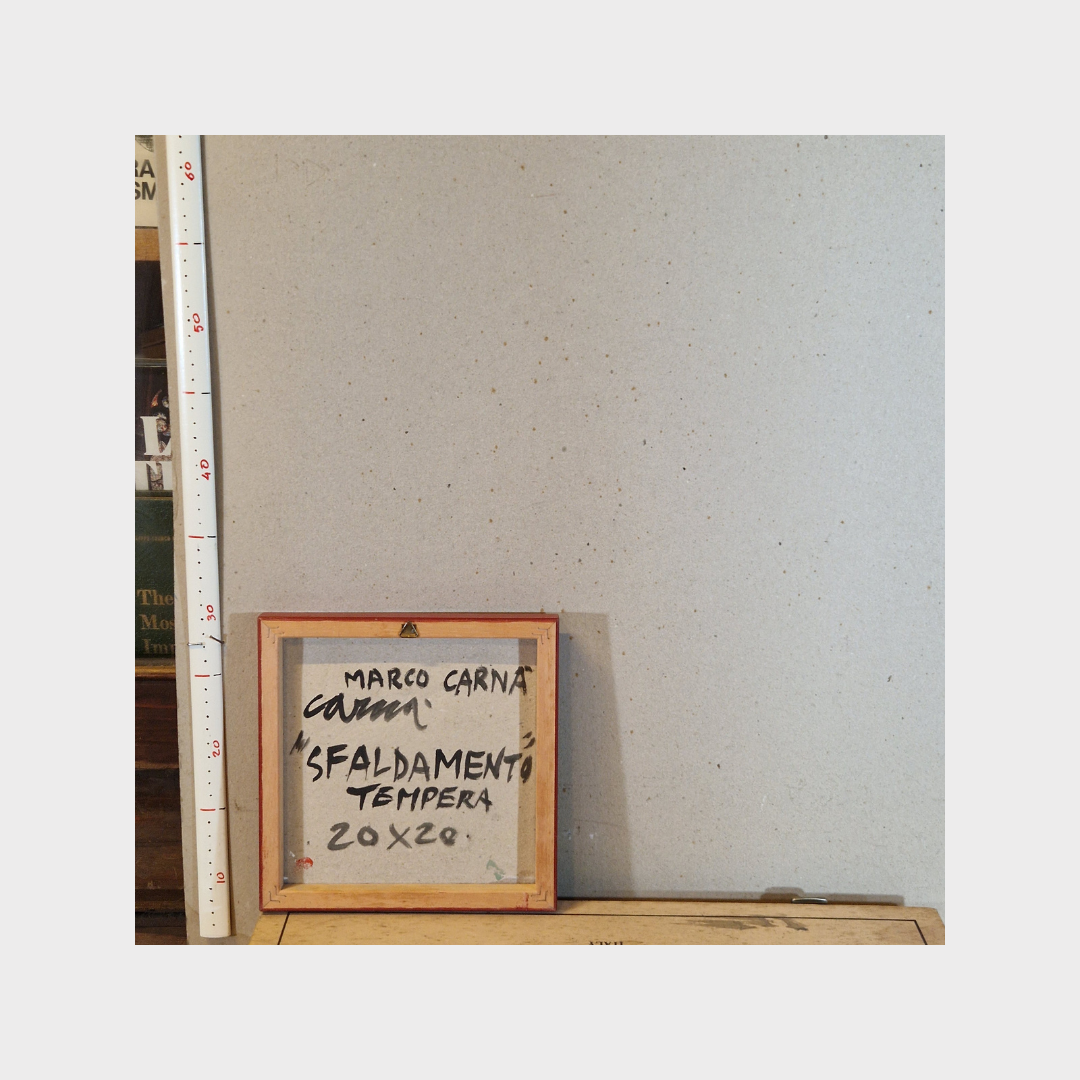 SFALDAMENTO  Cornice Rossa 20x20 cm.