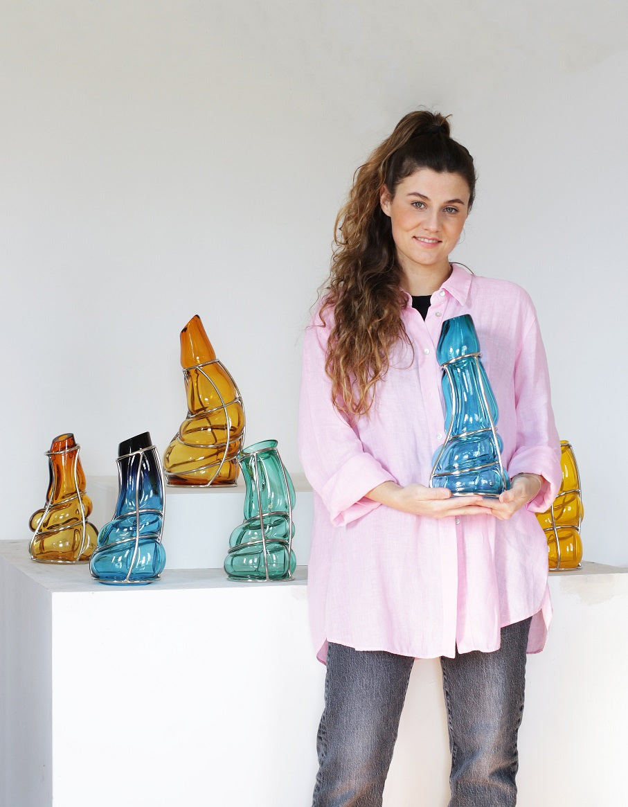 Vaso Babà Azzurro Ametista 6/15 - Alice Crepaldi