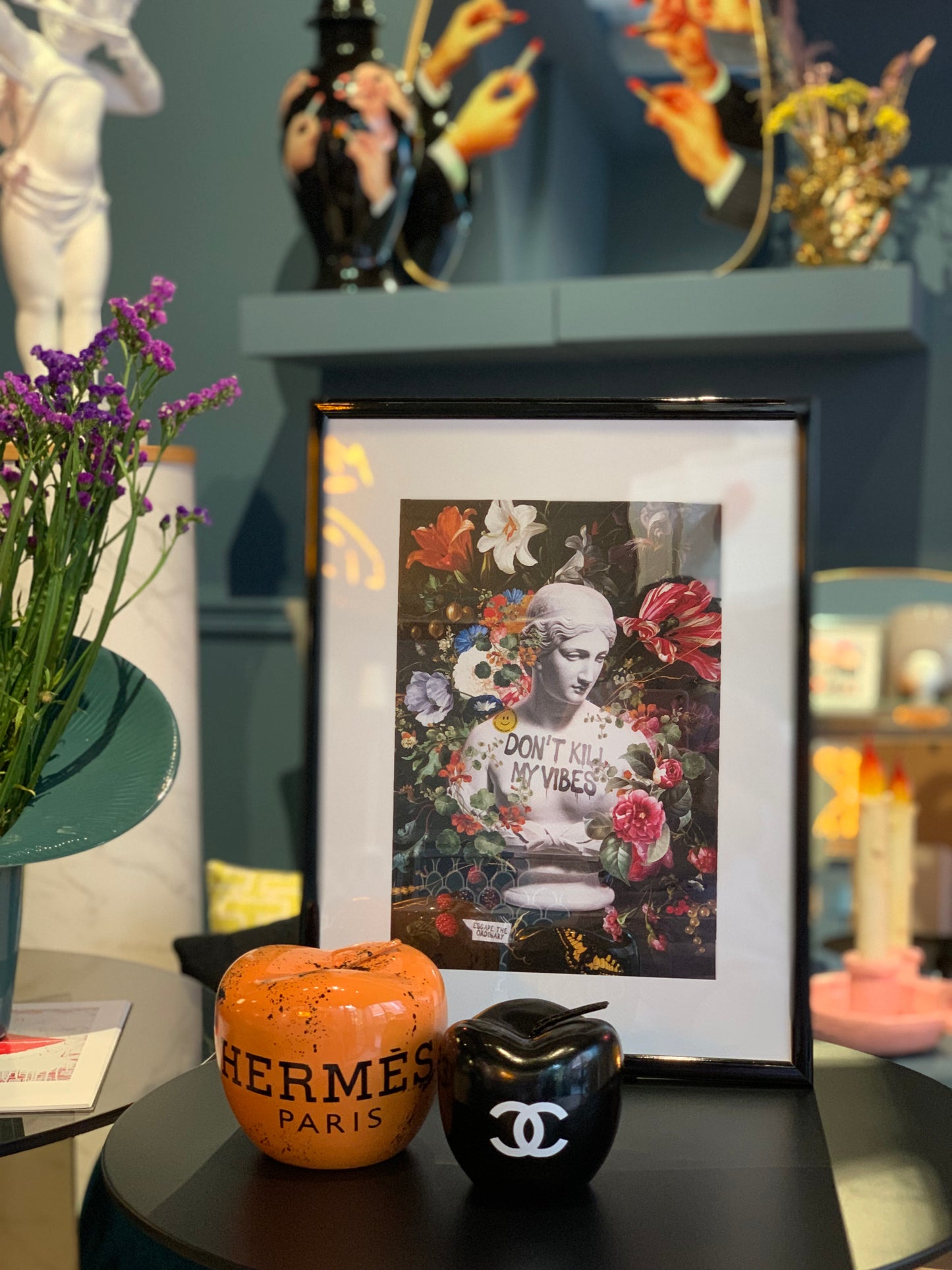 scultura Mela Hermès