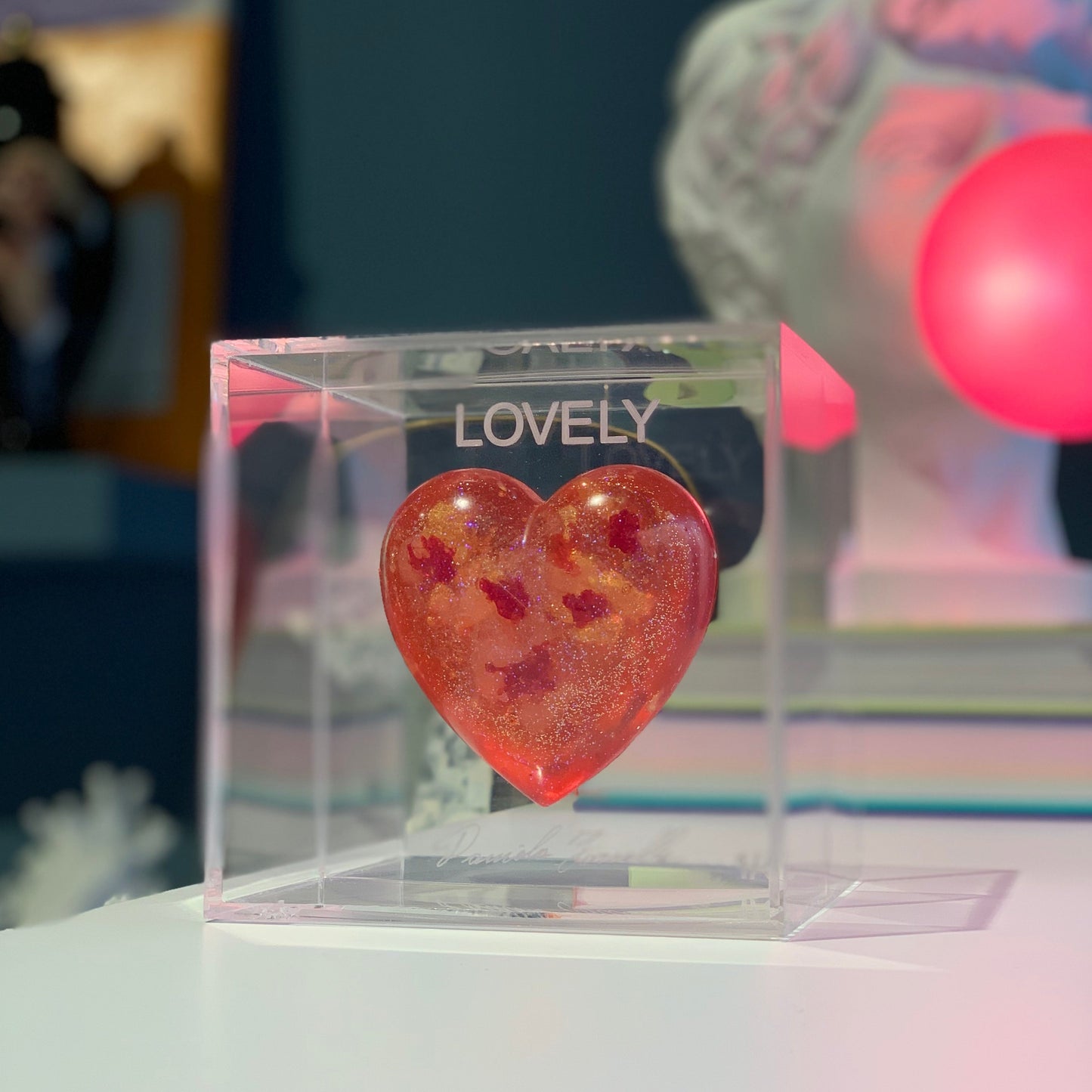 Cubo Cuore - Rosso Pois