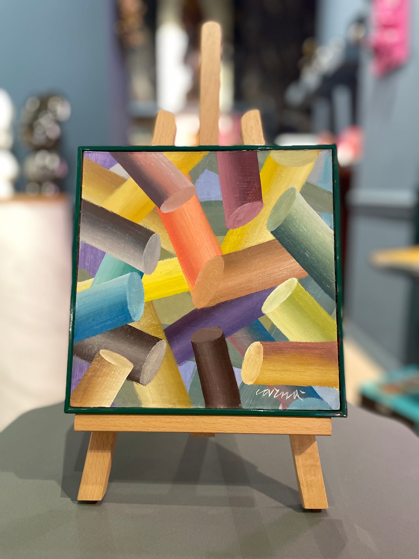 SFALDAMENTO  Cornice Verde 20x20 cm.