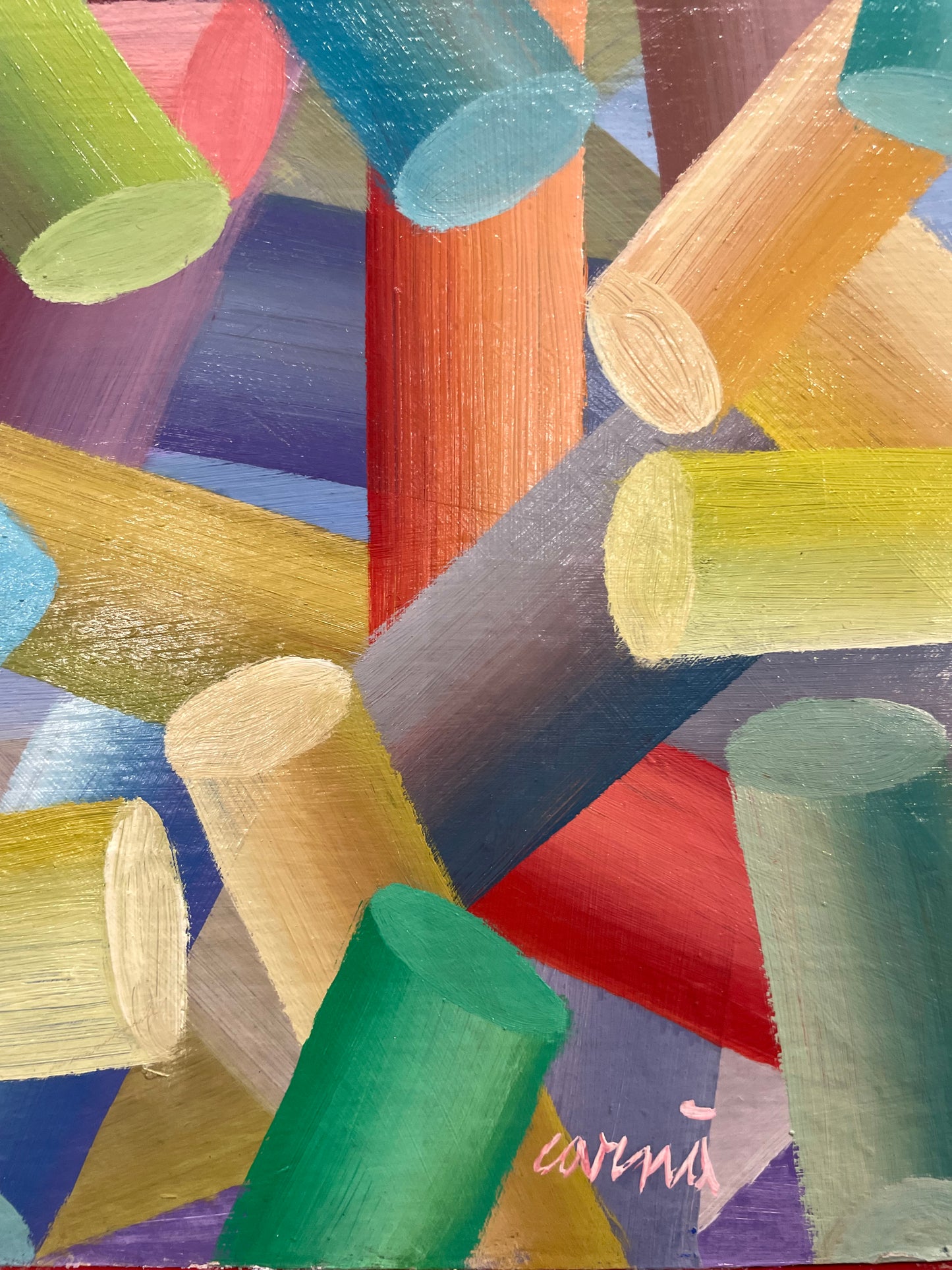 SFALDAMENTO  Cornice Rossa 20x20 cm.