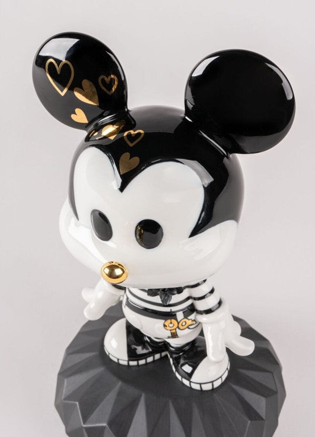 Scultura Mickey Black and White - Lladrò
