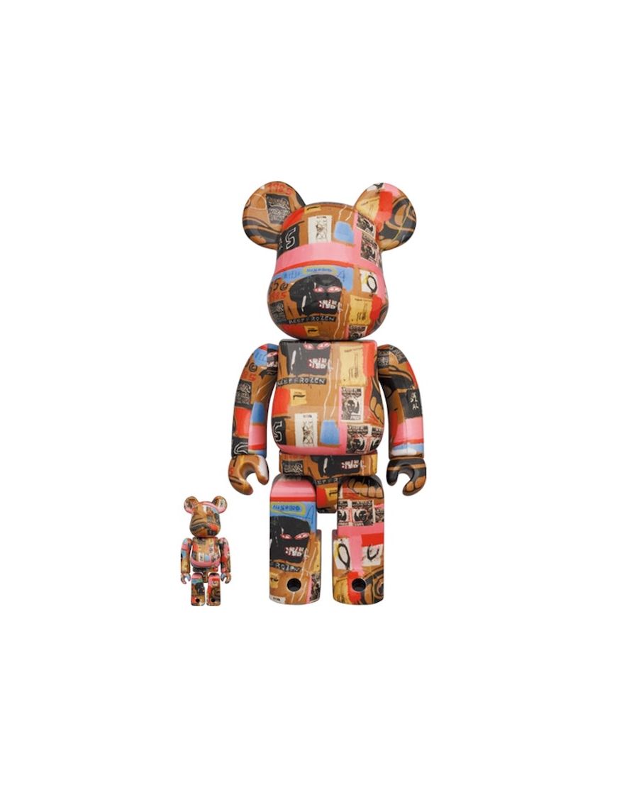 BEARBRICK Andy Warhol x Jean Michel Basquiat #2 400% + 100%