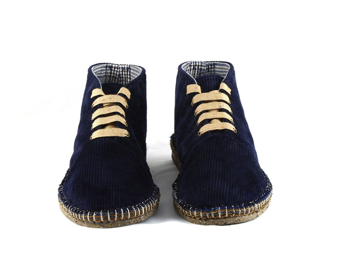 SCARPA UOMO STRINGATA BLU