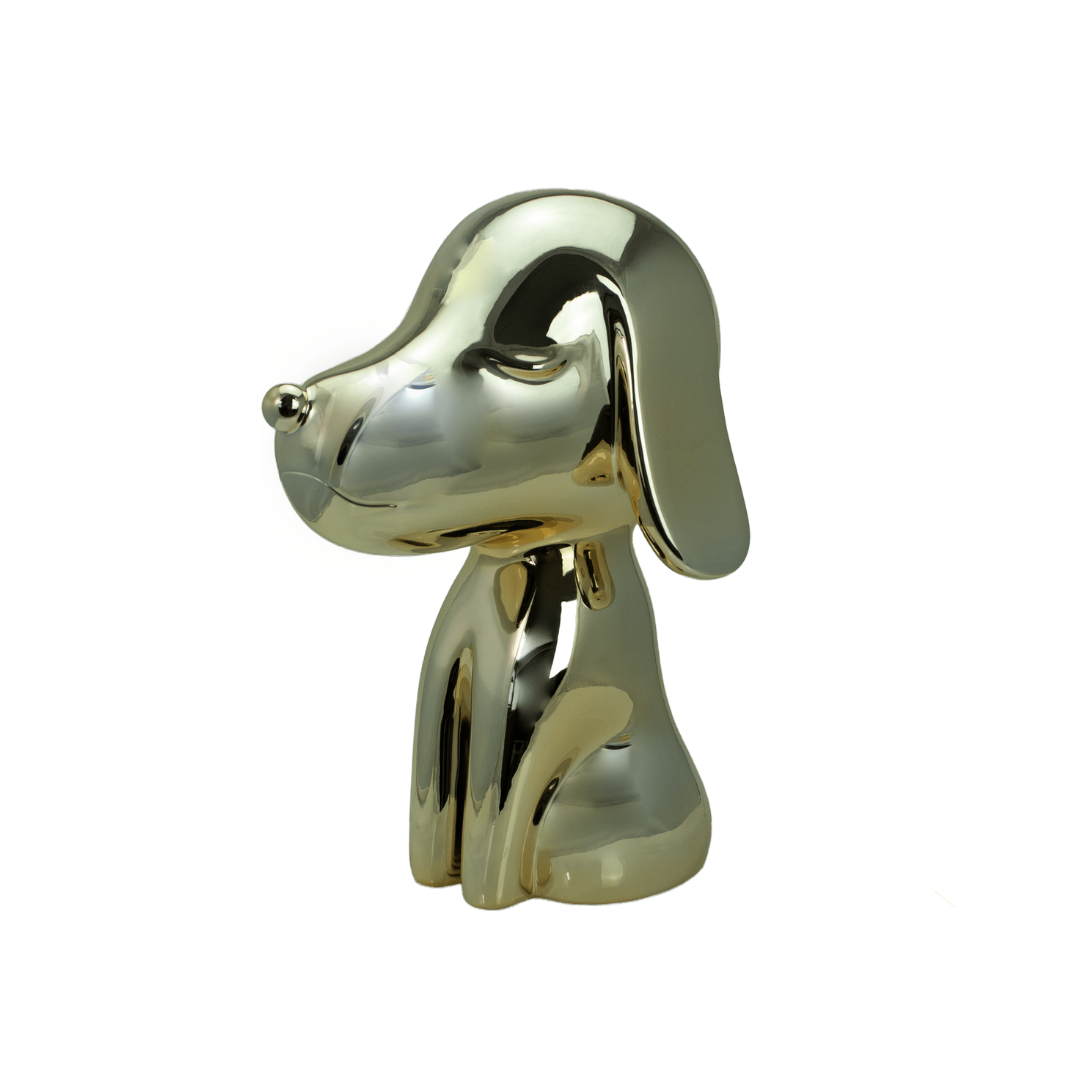 Statua Arturino Cromata Oro - Candyslab