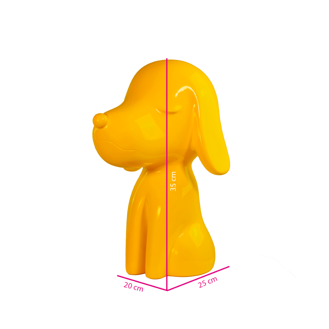 Statua Arturino Laccata Giallo - Candyslab