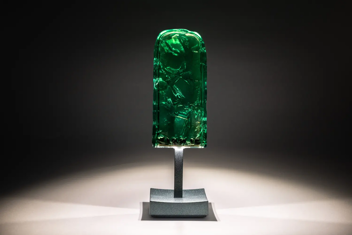 Lampada ghiacciolo verde smeraldo