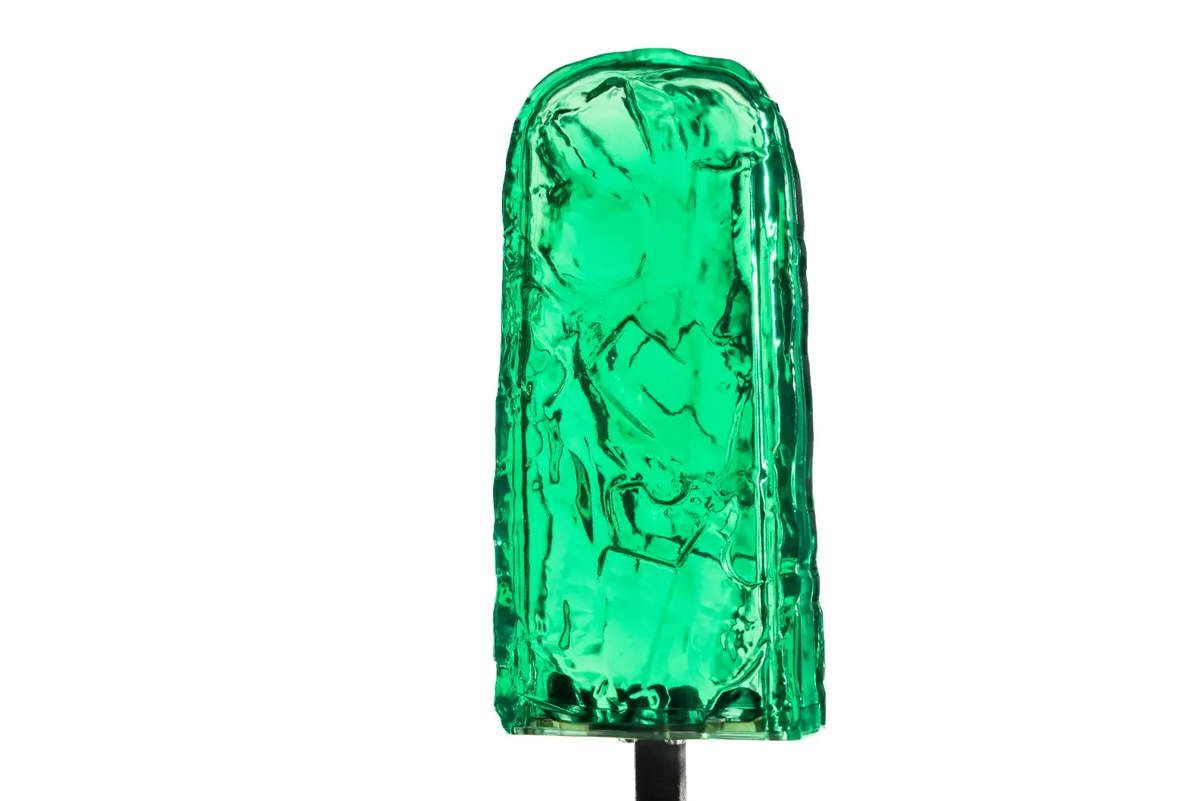 Lampada ghiacciolo verde smeraldo