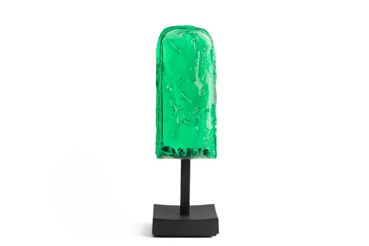 Lampada ghiacciolo verde smeraldo
