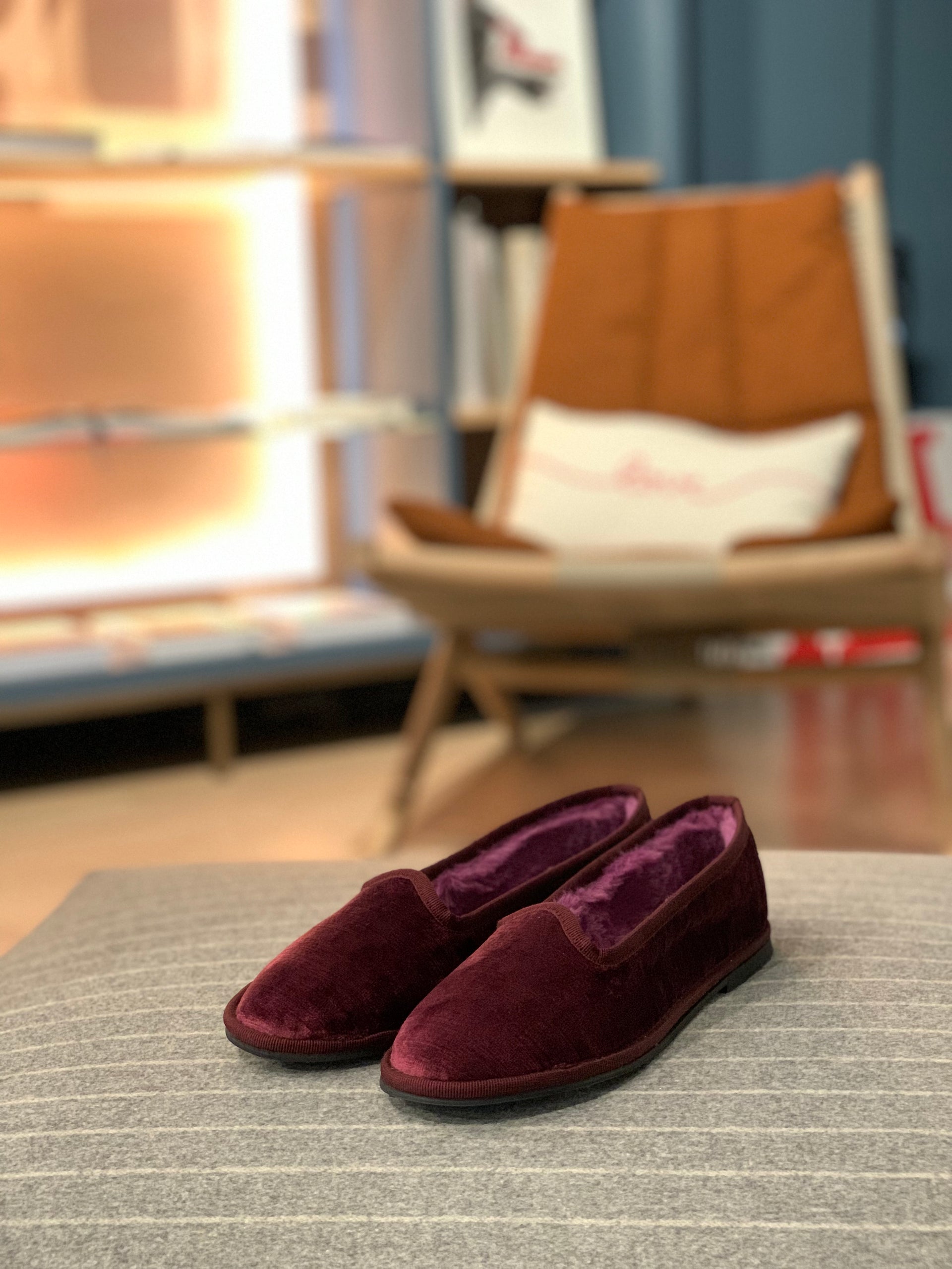 Ciabatte Scarpe Modello Friulane Scarpe Friulane Velluto Scarpe