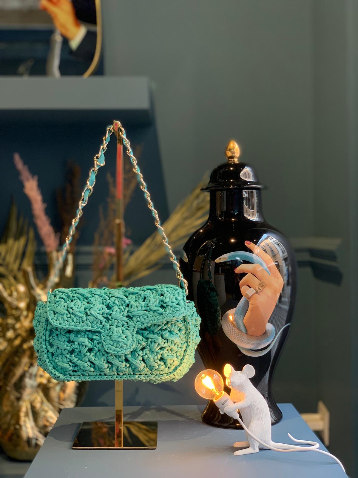 Borsa uncinetto rafia Tiffany