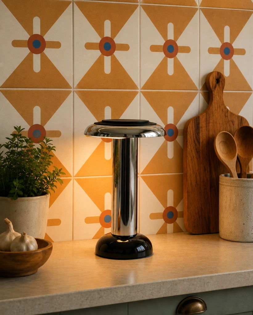 Lampada PL6 Cromo- SOWDEN