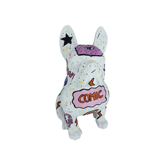 Scultura Seated Bulldog Pat-Pop - JuliArte