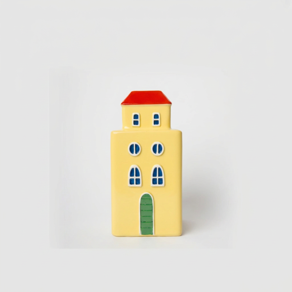 Vaso Palazzo Giallo cm18