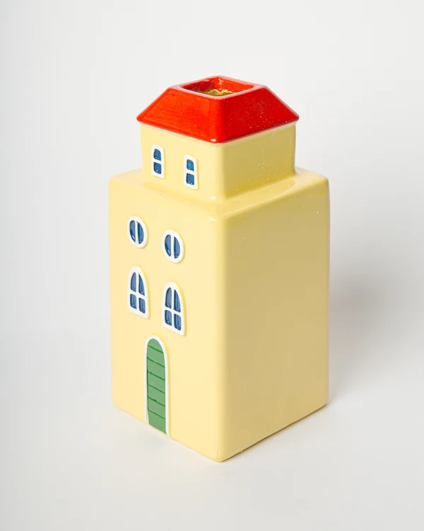 Vaso Palazzo Giallo cm18